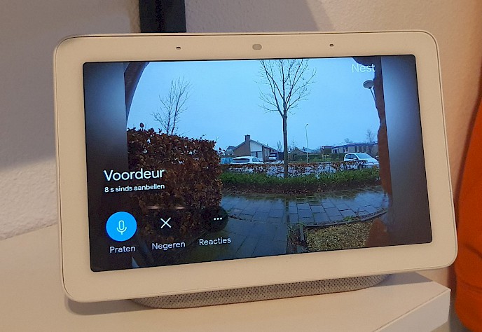 koppelen google nest hub met google nest hello